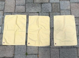 Ralph Lauren Set Of 3 Kitchen Dish Hand Towels Yellow Logo Rare