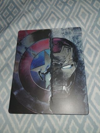 Captain America Civil War Blu Ray,  Blu Ray 3d Steelbook Limited Edition (rare)