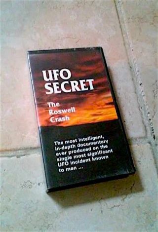 Ufo Secret The Roswell Crash Vhs Conspiracy Documentary Video Area 51 Rare Vhs