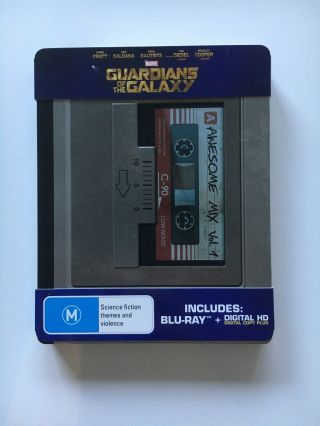 Guardians Of The Galaxy (blu - Ray) Steelbook Rare Out Of Print Like