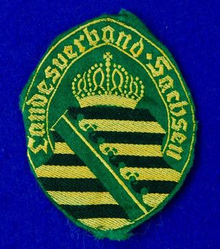 Antique German Germany Saxony Saxon Ww1 Patch Badge