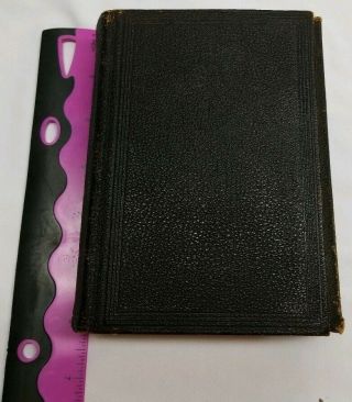 Rare Authorized King James Version Holy Bible 1878 KJV Pocket - Size Black Leather 3