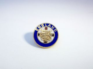 England Bulldog St George Vintage Rare Gilt Brooch Pin Badge