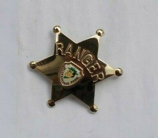 Rare Vintage 2.  5 " Jellystone Park Ranger Brass Badge Jelly Stone Toy Character