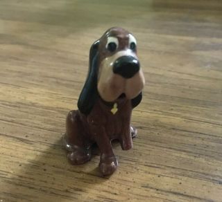 Vintage Hagen Renaker Disney Lady And The Tramp “ Trusty “ Rare Mouth Opening.