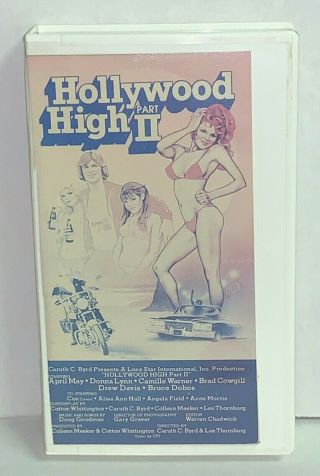 Hollywood High Part Ii (vhs) 2 Vestron Video Sexy Teen Comedy 80 