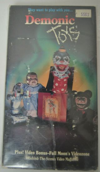 Demonic Toys (vhs,  1992) Rare Oop Htf Tracy Scoggins Bentley Mitchum Slasher