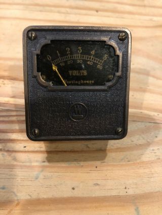 Vintage Rare Westinghouse Volt Gauge Steampunk Meter Vguc