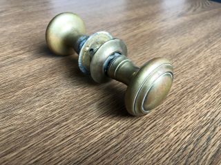 Antique / Vintage Set Of Two Brass Door Knobs