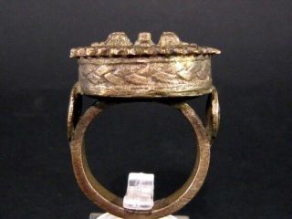 CHOICE POST MEDIEVAL HUGE BRONZE RING known as REX RING 3