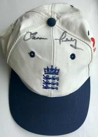 Ultra Rare Darren Maddy Match Worn Signed England Test Cricket Cap 1998 Ecb Vgc
