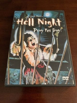 Hell Night (dvd,  2002) Anchor Bay Horror Slasher Rare Oop Linda Blair