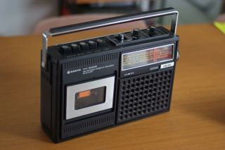 Sanyo M2420 3 Band Radio Cassette Boombox,  Made In Japan,  Rare,
