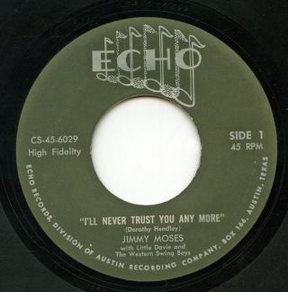 Rare Country 45 - Jimmy Moses - I 