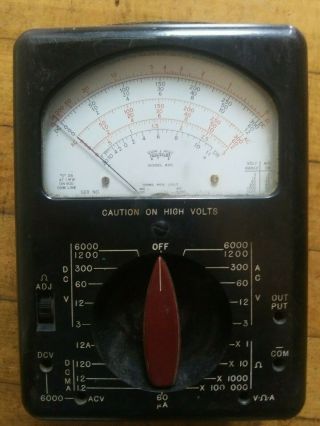Vintage Triplet Model 630 Volt Ohm Milliammeter Tester Bakelite Multimeter Vg