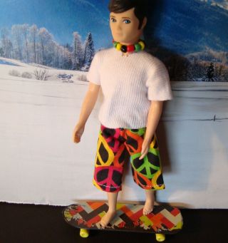 Vintage Topper Dawn Gary Doll Outfit Peace Skater.  Love This