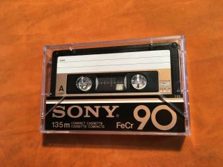 1 X Sony Fecr 90 Cassette,  Iec Iii Position,  Rare,  1978