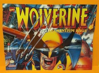 Wolverine Adamantium Rage Ljn Marvel Nintendo Snes Poster Rare 16 " X 12 "