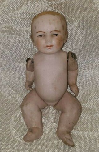 Antique Bisque Miniature Dollhouse Baby Doll Germany $22.  22