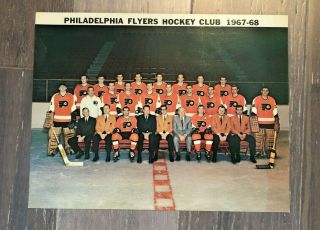 Rare 1967/68 Philadelphia Flyer Hockey Club Team Issue Photo 8 1/2 " X11