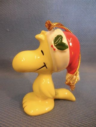 Vintage Snoopy Woodstock Ceramic Ornament Ufs - Rare 1970 