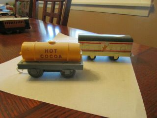 Tomy Thomas Train Set (2) Very Rare Ice Cream And Hot Cocoa Cars