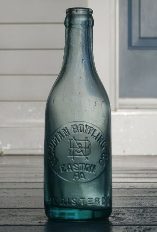 Antique Newman Bottling Co.  Easton,  Pa.  Squat Size Tooled Top Soda Bottle