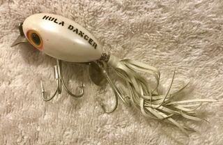 Fishing Lure Fred Arbogast Hula Dancer Rare Pearl Beauty Tackle Bait 3