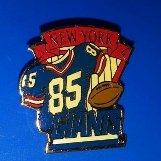 Vintage Nfl Football York Giants 85 Jersey Collectible Enamel Pin Rare