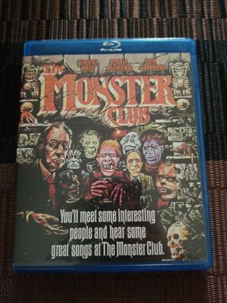 The Monster Club (blu - Ray Scorpion) Rare 1980 Horror Anthology Vincent Price Oop