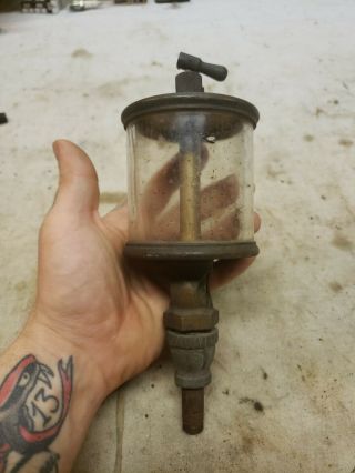 Antique Lunkenheimer Brass Steam Engine Drip Oiler Fig 1300 No 5 Vintage Gas Oil