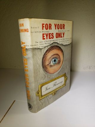 Rare Ian Fleming For Your Eyes Only Jonathan Cape Uk In Jacket