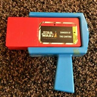 Star Wars Vintage Kenner Movie Viewer With Two " Movie " Cartridges From 1977 Rare