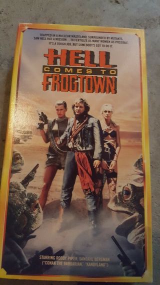 Hell Comes To Frogtown Vhs Rare Oop Htf