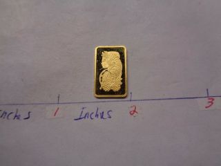 2.  5 Grams Pamp Suisse Horn O Plenty Lady Switzerland 999.  9 Gold Bar Rare Size C