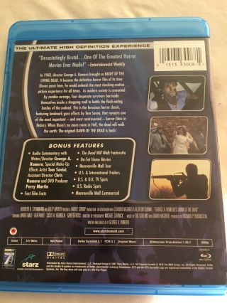 Dawn of the Dead (Blu - ray Disc,  2007) George Romero - Rare - Out Of Print OOP 2