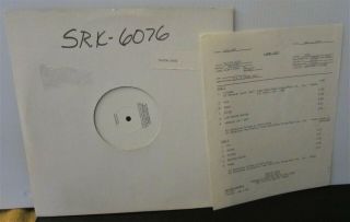 Talking Heads Fear Of Music Rare 1979 Test Pressing Vinyl Lp David Byrne Sire