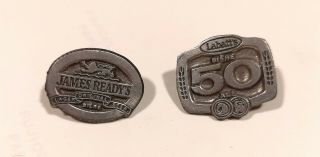Moosehead Brewery James Ready Pewter Pin & Labatt 50 Pewter Pin.  Rare Find