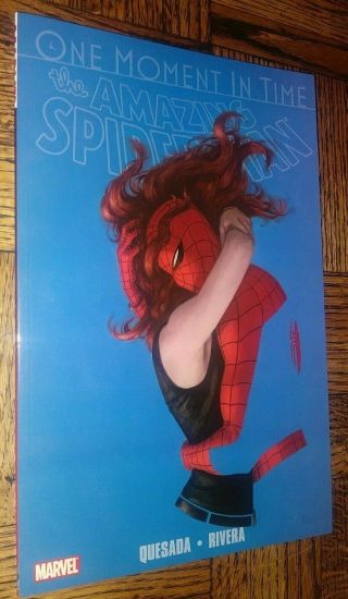 Marvel Comics The Spiderman One Moment In Time Tpb Novel Book Rare L@@k