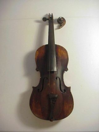 Mid 19th C.  Antonius Stradivarius Model Violin Made In Germany Needs Restore