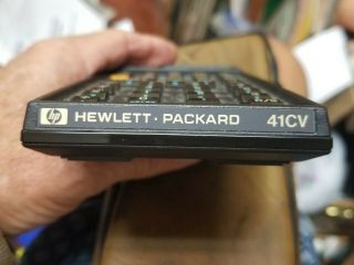 Hewlett Packard HP - 41CV Rare Vtg Programmable Calculator & case 3