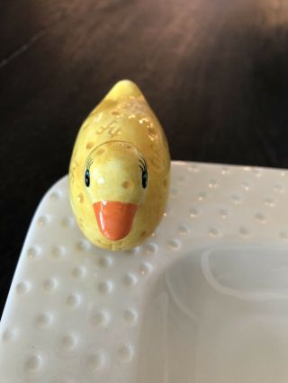 Nora Fleming Retired Mini Yellow Ducky,  Rare VHTF Old Styke With NF’s All Over 2