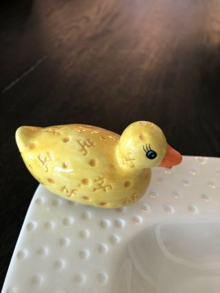 Nora Fleming Retired Mini Yellow Ducky,  Rare VHTF Old Styke With NF’s All Over 3
