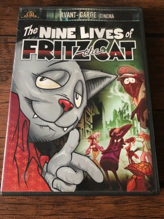 The Nine Lives Of Fritz The Cat (dvd,  2001,  Avant - Garde Cinema) Rare Oop