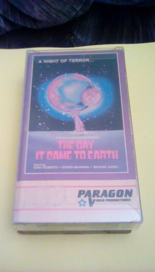 The Day It Came To Earth Rare Paragon 1st Edition (1982) Vhs Sci - Fi Horror Alien
