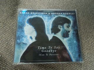 Sarah Brightman & Andrea Bocelli Time To Say Goodbye Rare Cd Single