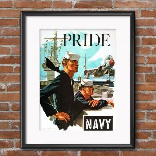 United States Navy Recruiting Poster Us Navy Pride Join The Navy Print Gift 0539