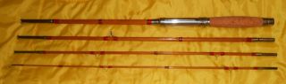 Early Unknown Split Bamboo 4 Pc.  7 Ft Casting Rod