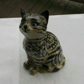 Rare Vintage Antique 4 " Beswick Kitty Cat Figurine England Striped 1886 Look Nr