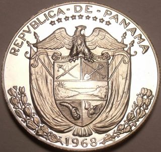 Panama 1/10th Balboa,  1968 Rare Proof Only 23,  000 Minted